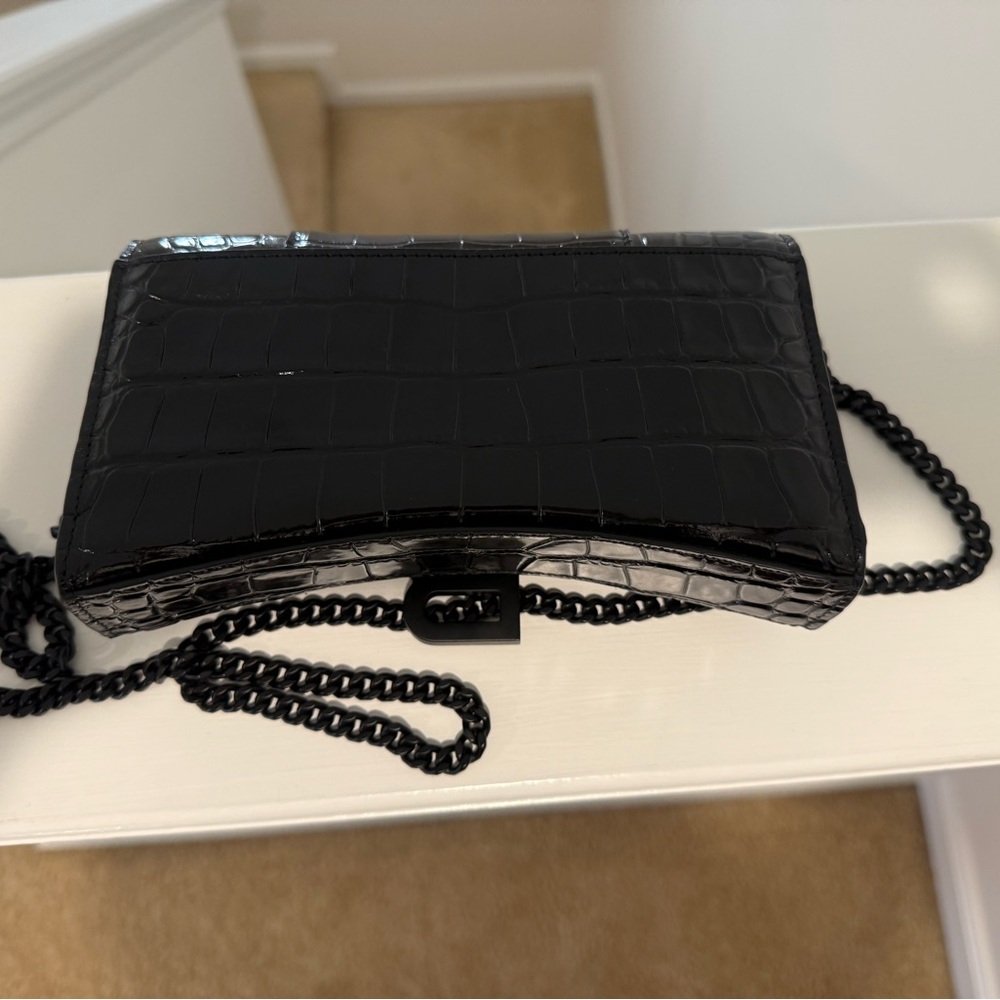 Balenciaga Black Embossed Leather Bag - Picture 8 of 13